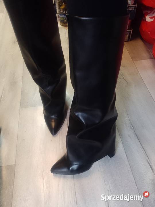 39 Ekskluzywne czarne Kozaki kowbojki wieczorowe Kozaki Kraków