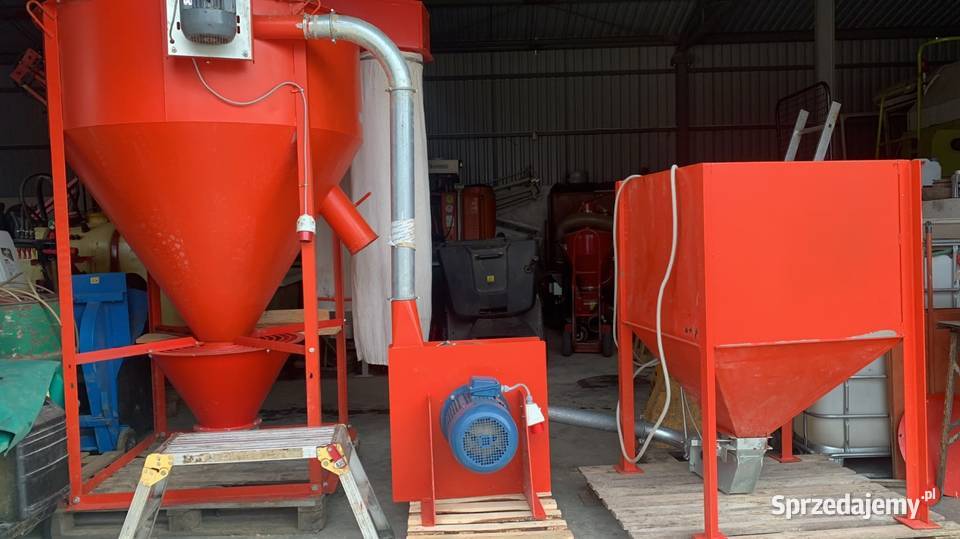 Śrutownik mieszalnik pasz i zasypnik 75 kW 2 kW Brzostek