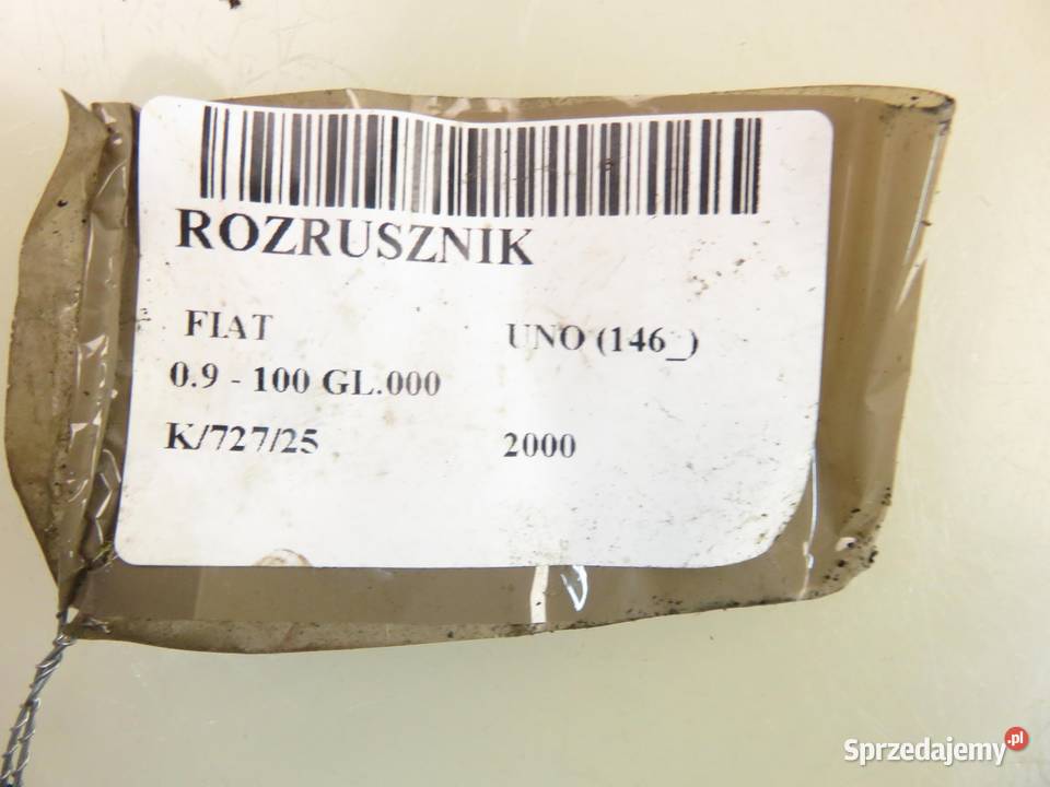 ROZRUSZNIK FIAT UNO 09 8160002 sprzedam