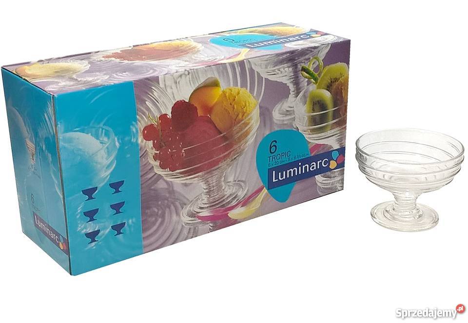 Pucharki do lodów 6 Luminarc Tropic przezroczysty Kołobrzeg