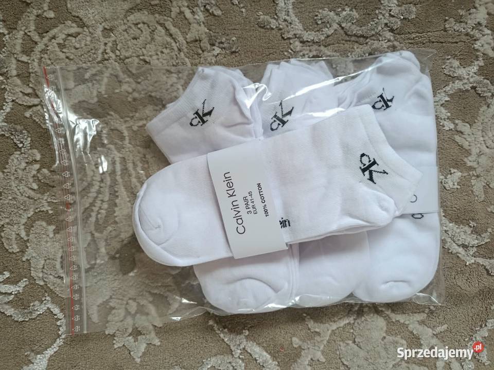 Komplet skarpetki męskie stopki Calvin Klein