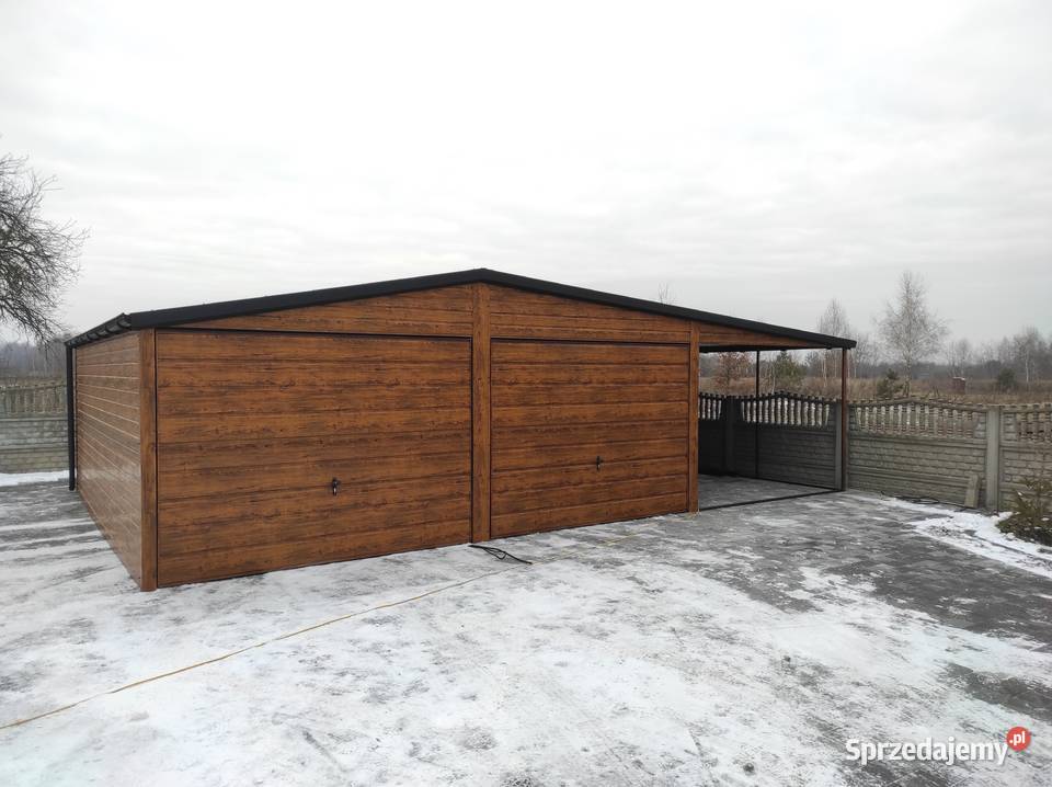 Garaż blaszany trzy bramy 12x6 12x5 6x6 6x5 z blacha lubelskie Lubartów