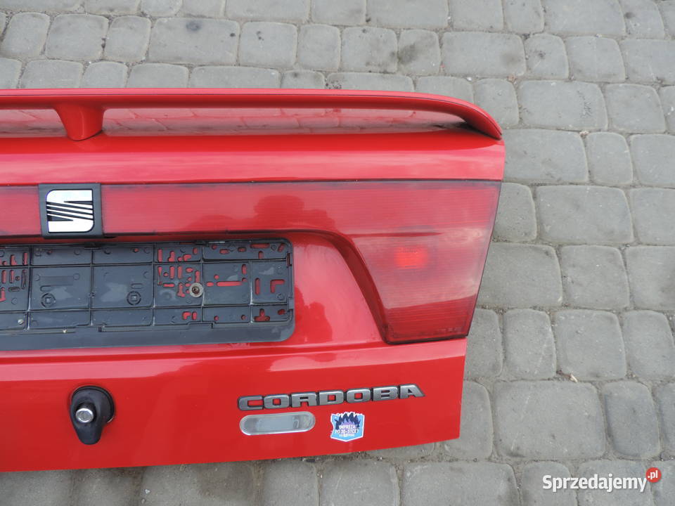KLAPA TYLNA TYŁ SEAT CORDOBA1 SEDAN LOTKA LY3D Nowy Sącz