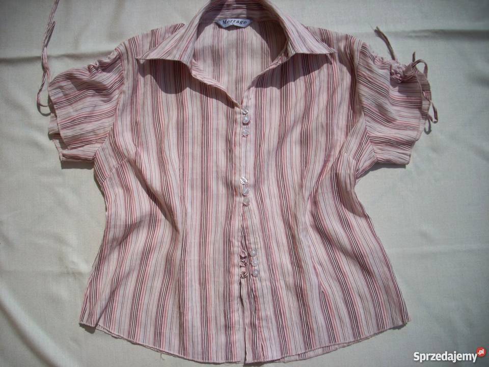 Merrage Bluzka Koszula Paski Troki 42 44 Bluzki i koszule Nowy Sącz