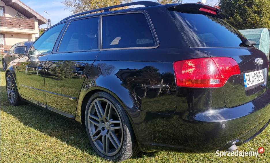 Audi A4 B7 20 2007r Pełen pakiet S line 18c 170 elektrochrom. lusterko wst. Leźno