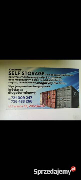 Self storageWynajmę magazyn garażschowek
