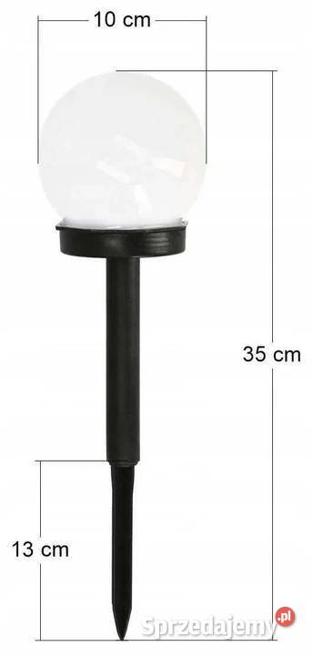ZESTAW LAMPY SOLARNE KULA 10 sztuk Lampki Oświetlenie zewnętrzne Warszawa