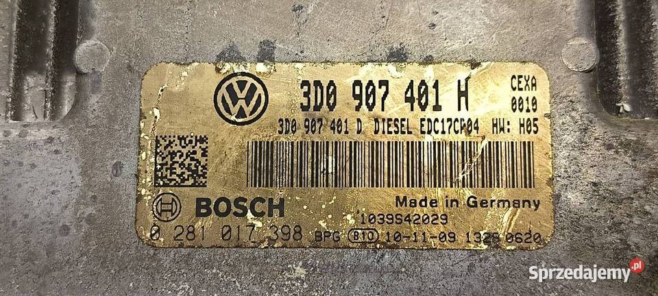 KOMPUTER SILNIKA ECU VOLKSWAGEN PHAETON II LIFT osobowe kujawsko-pomorskie Lipno