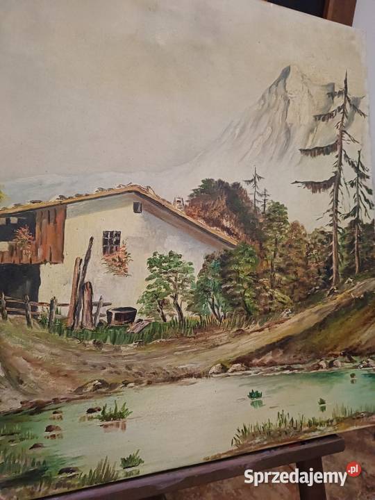 Obraz olejny na płótnie 81x60 kujawsko-pomorskie Lipno