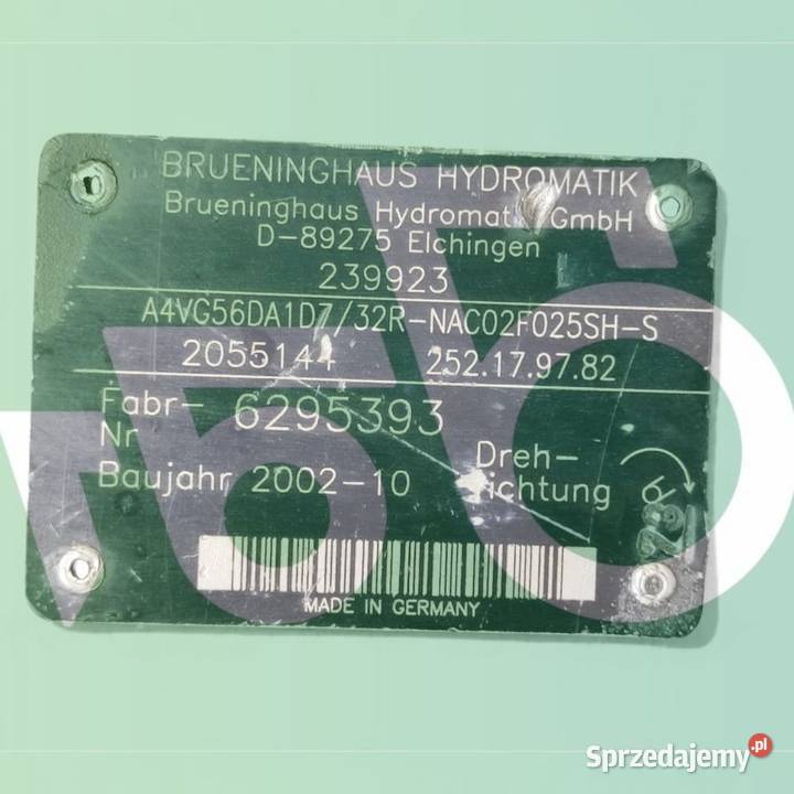 Silnik A4VG56 Brueninghaus Hydromatik R902055144 Wilkowo