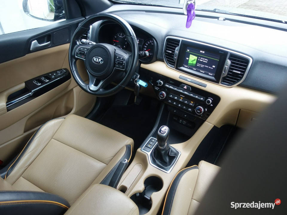 Kia Sportage 16i Klimatronik Alu Ledy Navi Skóra grafitowy śląskie Częstochowa