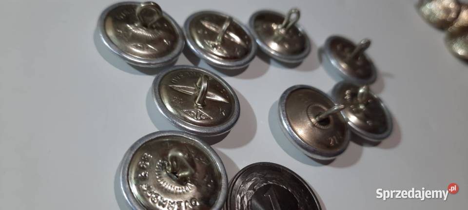 GUZIKI WOJSKOWE Niemcy groszek 8 sztuk mazowieckie Warszawa