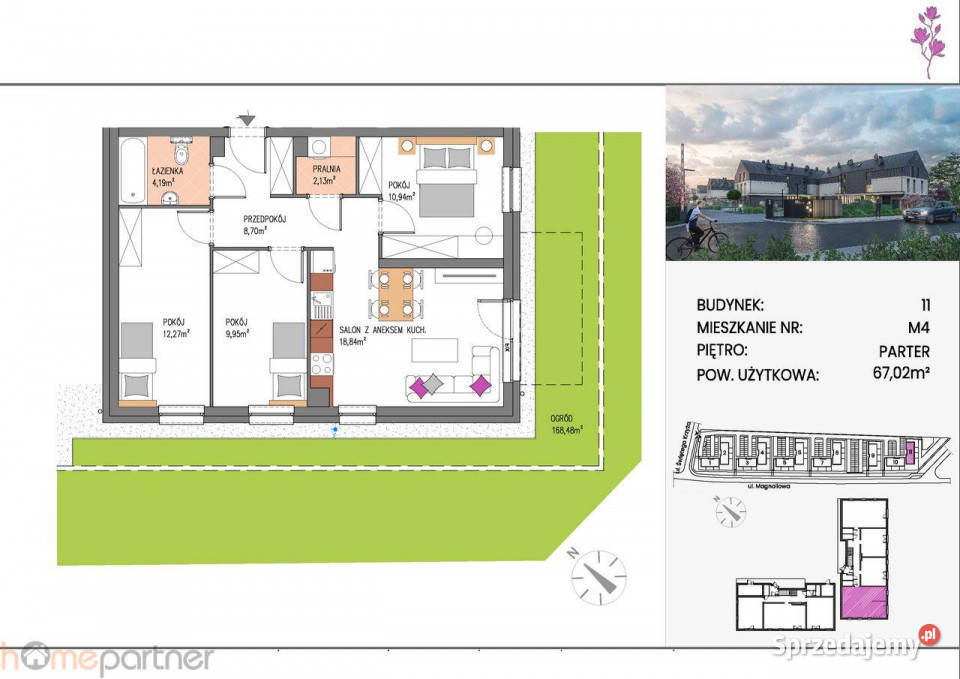 Mieszkanie 6702m2 4pokojowe Siechnice Sprzedaż dolnośląskie