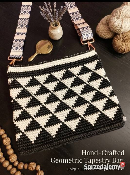 Torebka na ramię crochet ręczne robiona Piotrków Trybunalski sprzedam