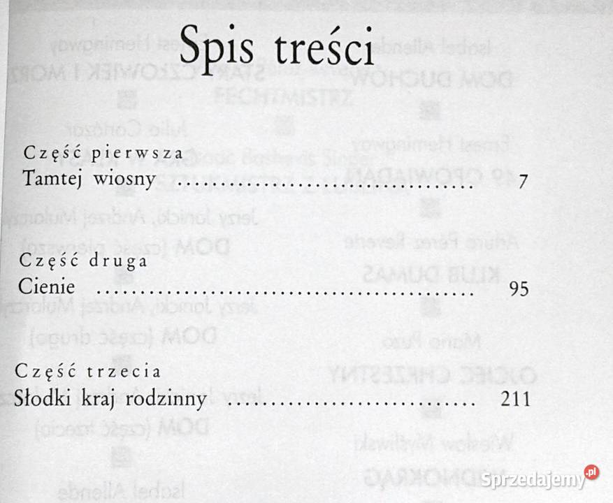 Miłość i cienie Isabel Allende Rok wydania 1999 Chełm