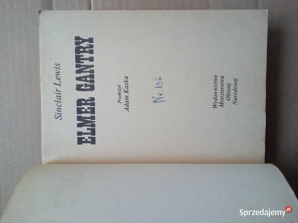 Sinclair Lewis Elmer Gantry Sokółka