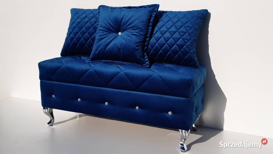 PUFA ŁAWKA PIKOWANA KARO SWAROVSKI Poduszki 100cm sprzedam