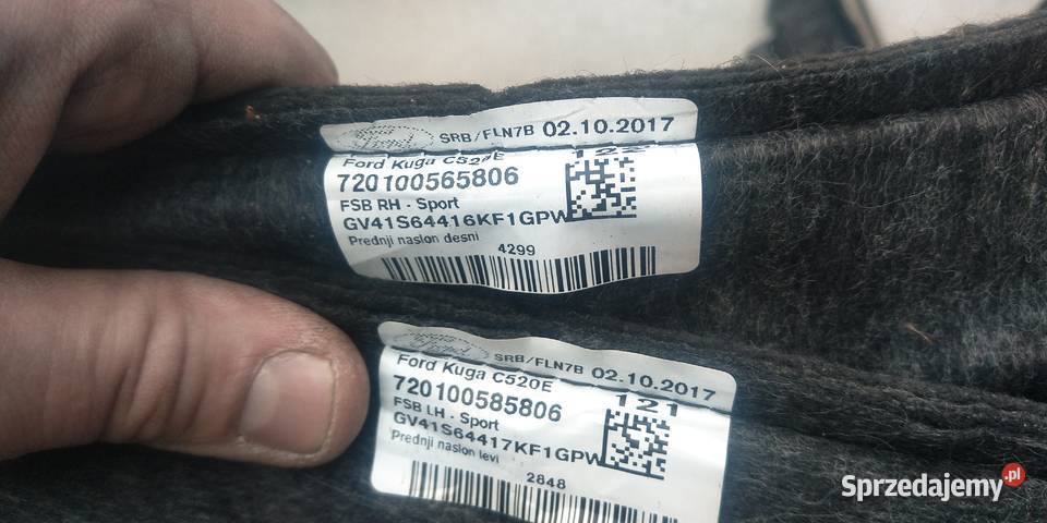 Ford Kuga II STline tapicerka foteli Łódź