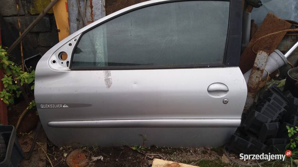 drzwi lewe peugeot 206 srebrne Paczków
