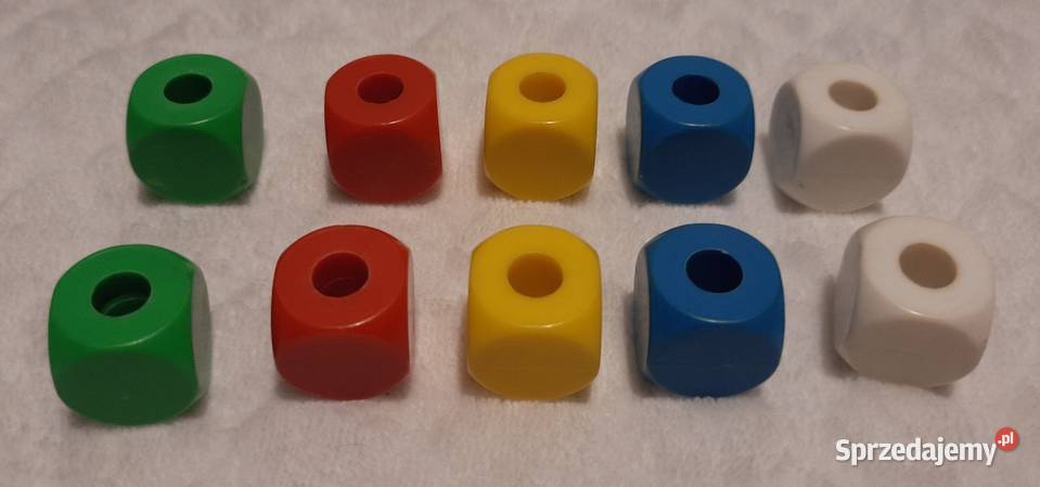 Kostki korale kolorowe 10 19 Zabawka Czeladź