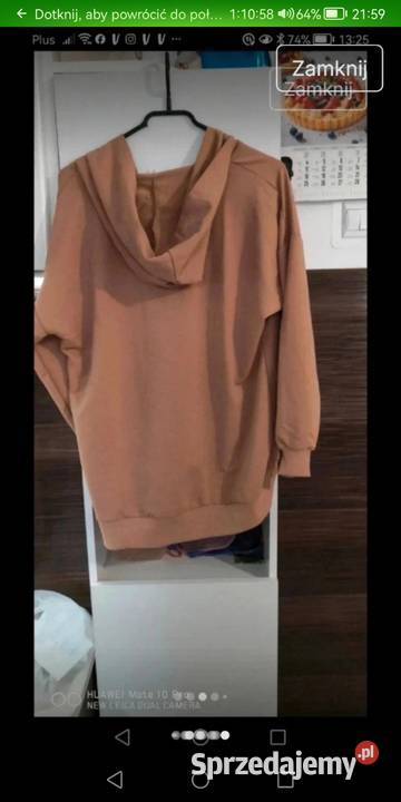 Bluza z kapturem brązowy/beżowy