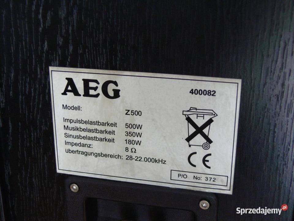 Mocne i ładne kolumny AEG 2 x 500 wat WYSYŁKA Jasło