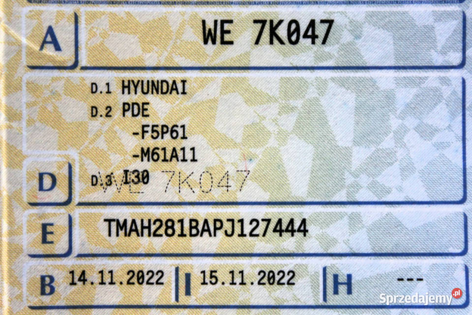 Hyundai i30 SalonPL FV23 Gwarancja 10TGDI 120 mazowieckie Sokołów