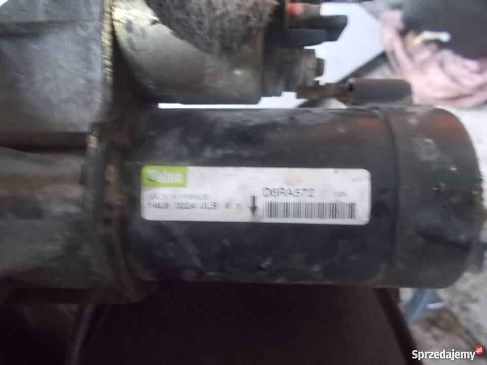 Peugeot 206 14 8V 98r rozrusznik D6RA572 układ elektryczny silnika lubuskie Strzelce Krajeńskie