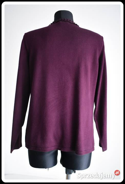 Fioletowy kardigan Eastex 42 XL 44 XXL Rozpinane mazowieckie Płock