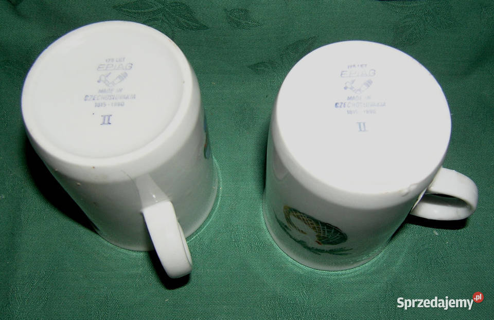 kubki dziecięce vintage czeskieD Porcelana i szkło Bartków