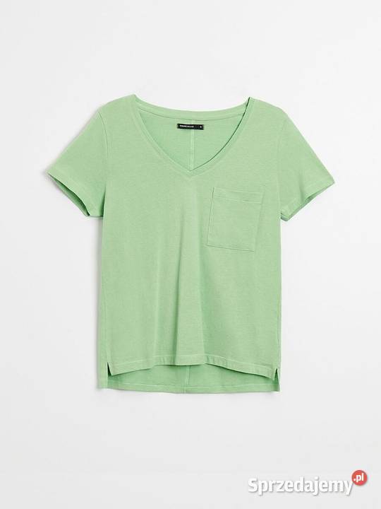 Bluzka koszulka Tshirt Basic Z kieszonką BAWEŁNA Leszno