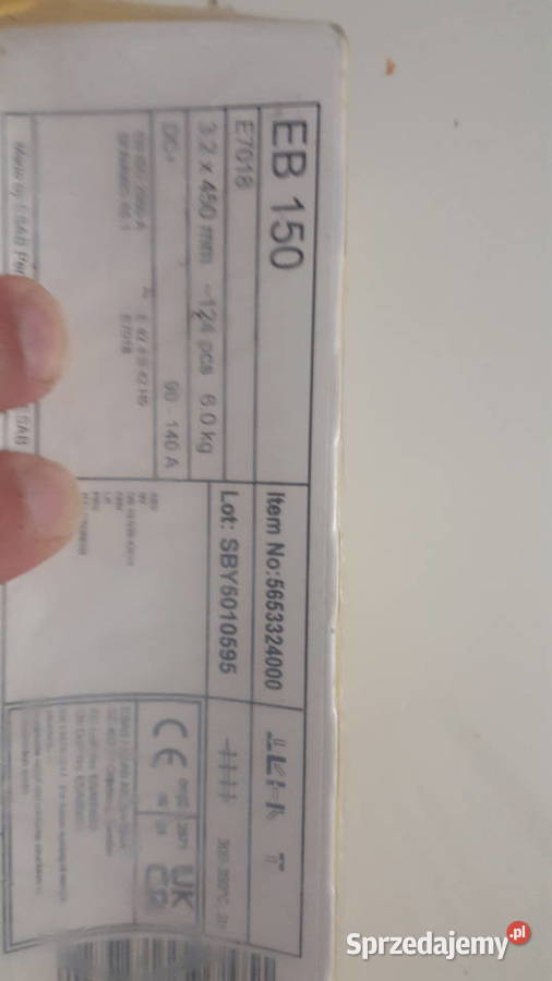 Elektrody spawalnicze esab EB150 Jaworzno