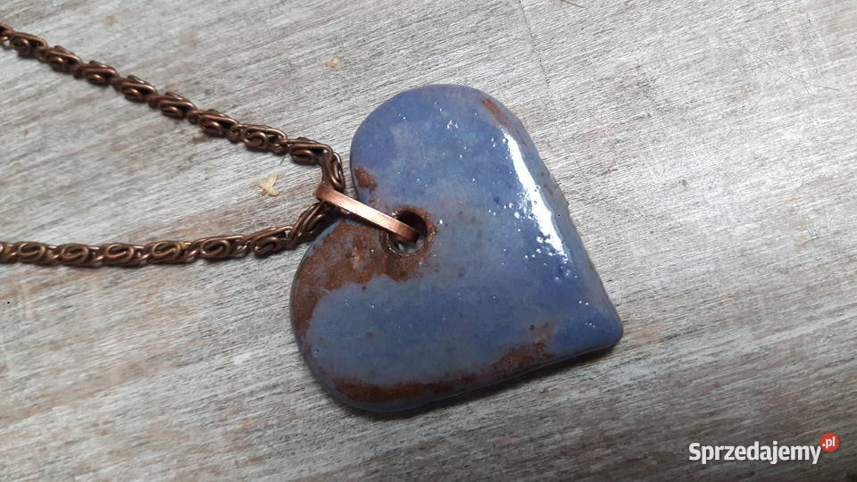Naszyjnik ceramiczny ręcznie wykonany mazowieckie