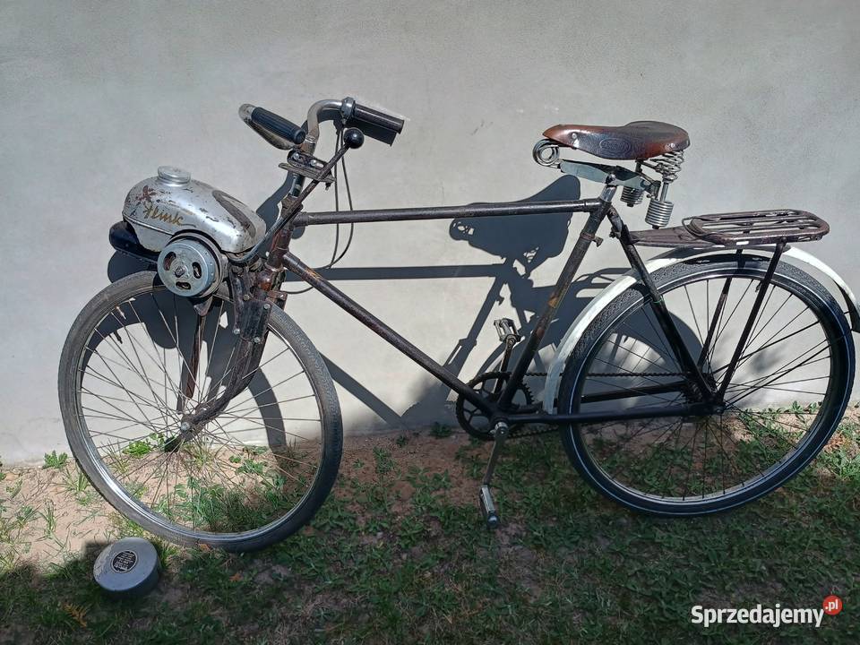 Rower z silnikiem Flink 1955r zabytkowy antyk