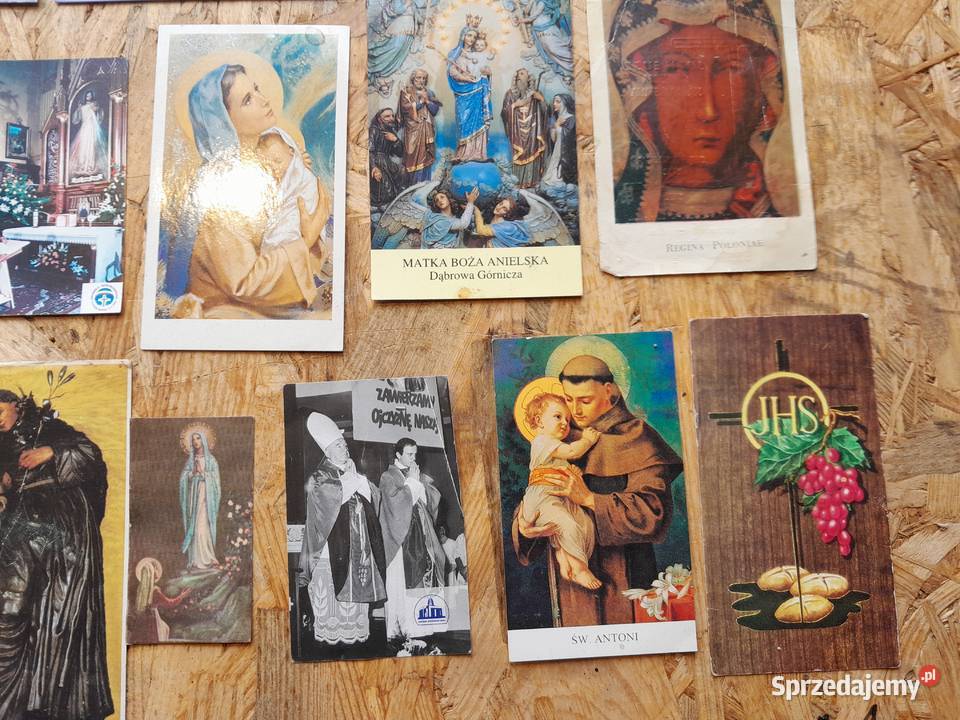 Stare obrazki święte kolędowe dewocjonalia Dąbrowa Górnicza