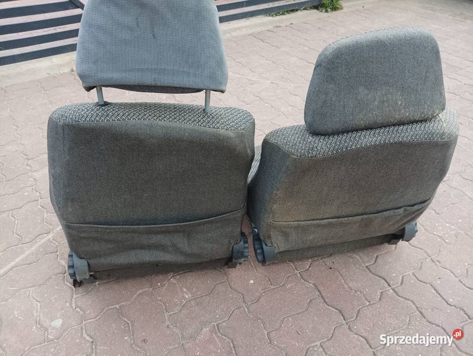 Polonez fotele przód fso szare paski truck caro mazowieckie sprzedam