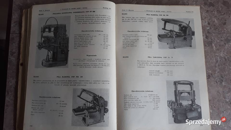 Stara książka katalog centrali technicznej 1958r Tczew
