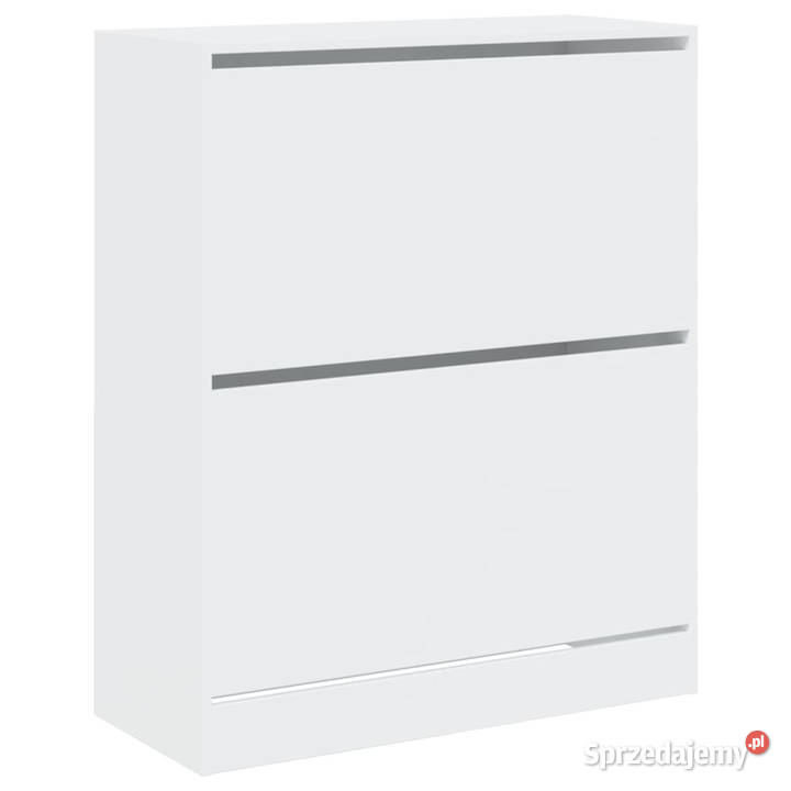 Szafka na buty biała 80x34x965 materiał