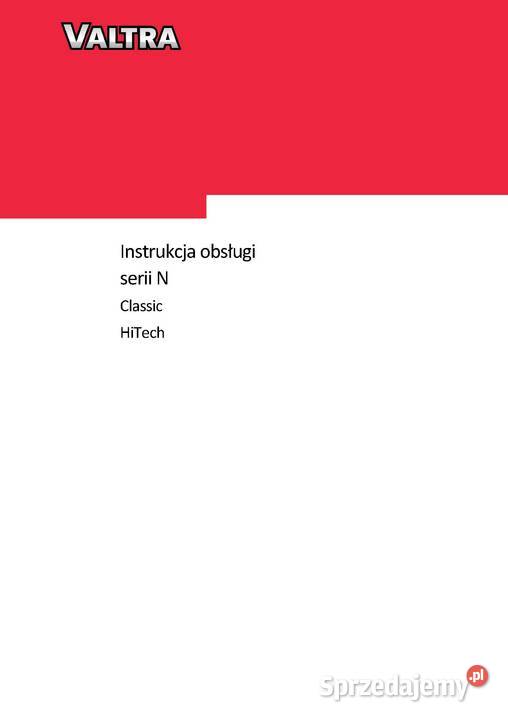 Valtra T T1 Instrukcja obsługi 121 131 151 161 Szamotuły