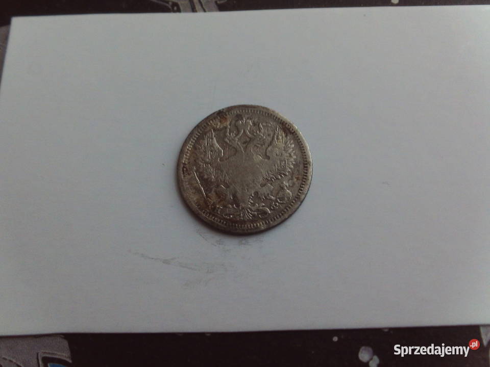 20 Kopiejek 1877 r Rzadka odmianaSrebro oryginał Kalisz