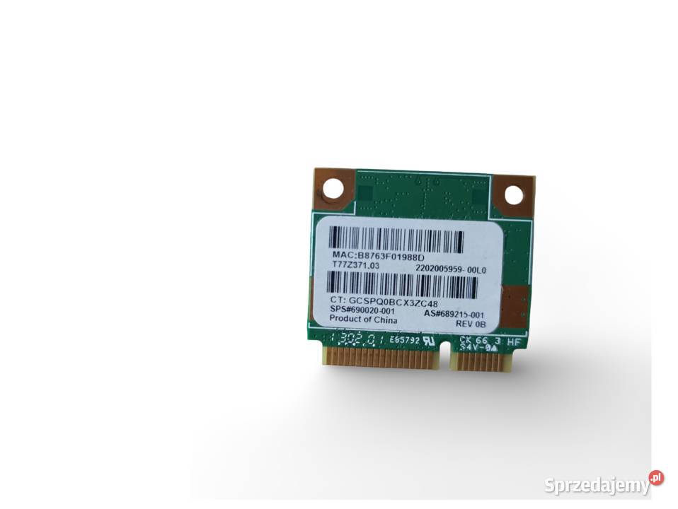 Moduł karta WiFi HP 690020OO1 małopolskie Kraków