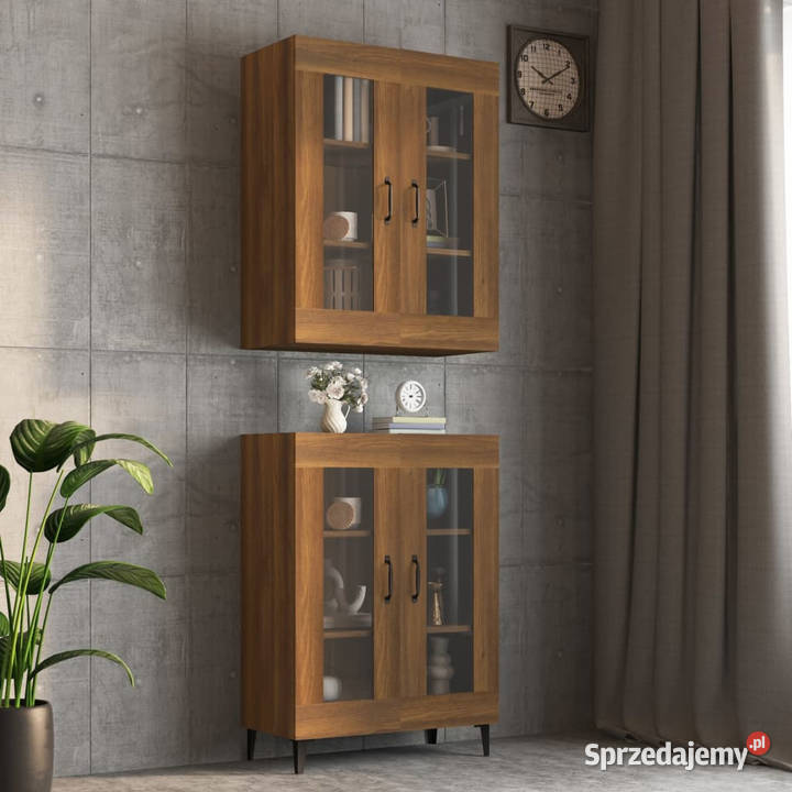 Szafka wisząca brązowy dąb 695x34x90 WM817392 Warszawa