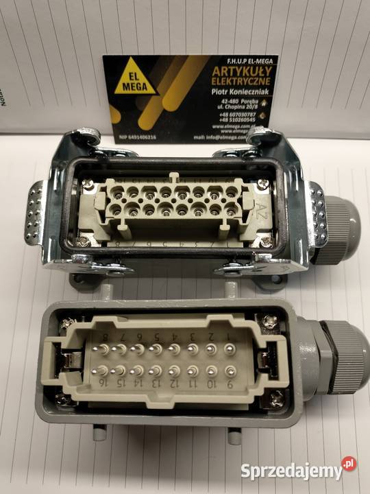 GniazdoWtyk METAL 16 PIN IP68 Poręba