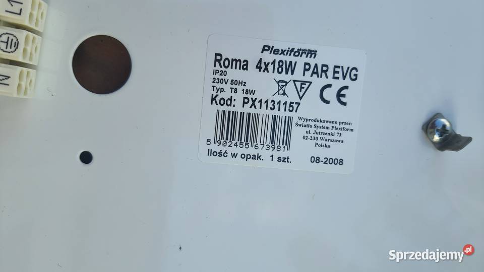 Oprawa sufitowa Plexiform ROMA 4X18W T8 PAR 230V Lublin