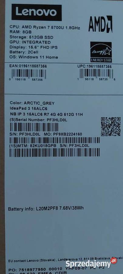 Laptop lenovo Kraków