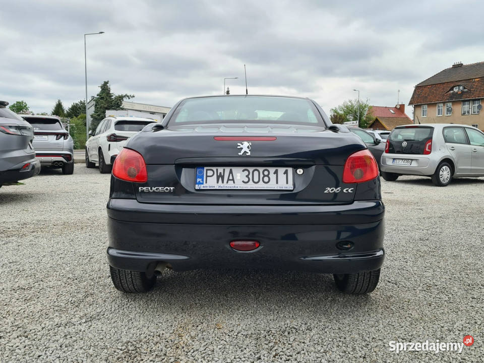 Peugeot 206 CC Klimatronik Skóra Grzane Fotele klimatyzacja