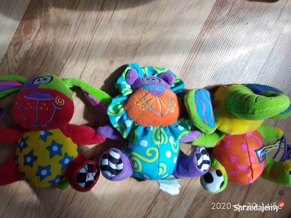 zawieszka maskotki grzechotki na wózek fotelik Poznań