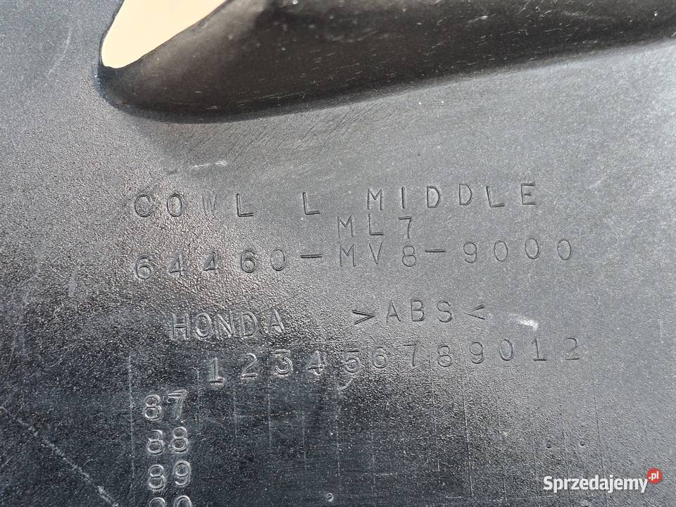 HONDA VFR V4 750 BOCZEK LEWY OWIEWKA OSŁONA LEWA Bieleń