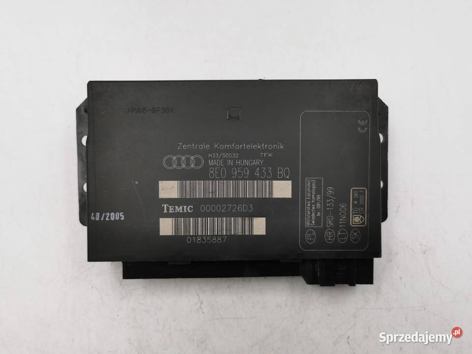 Moduł Komfortu Sterownik Audi A4 B6 B7 Wyszków sprzedam