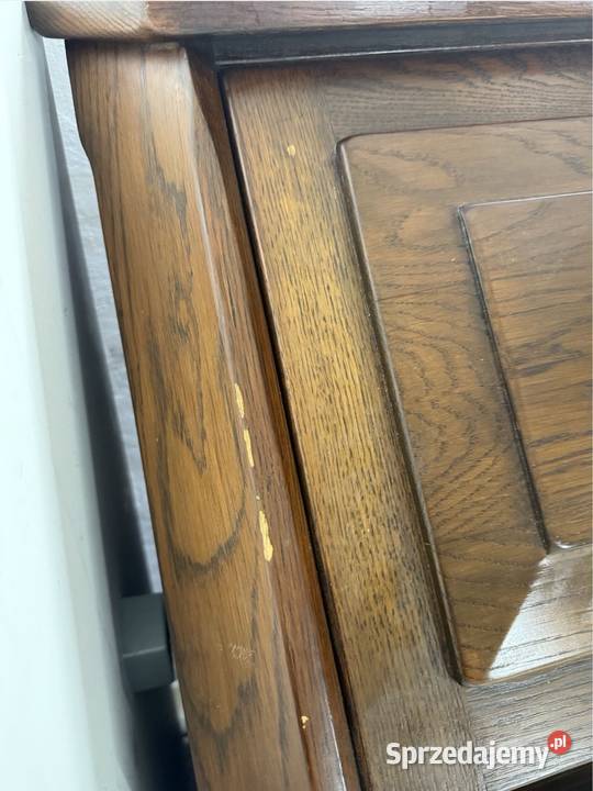 Sekretarzyk vintage dębowymasywny OPIS Turek